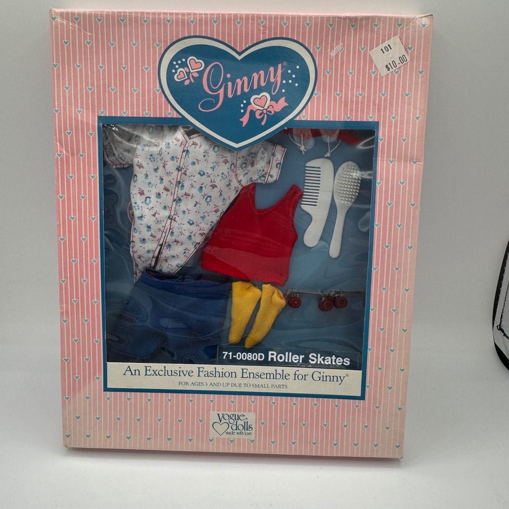 Vintage 1988 Vogue Ginny Doll Roller Skates Fashion Ensemble 71-0080D New In Box